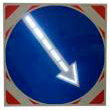 Светодиодный знак 4.2.1 «Объезд препятствия справа» (800х800 мм)